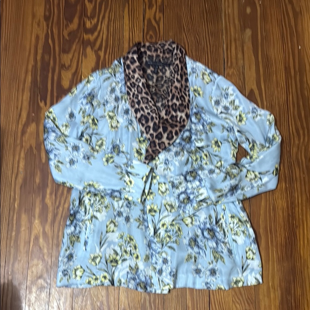 White House Black Market Leopard Print Jacket